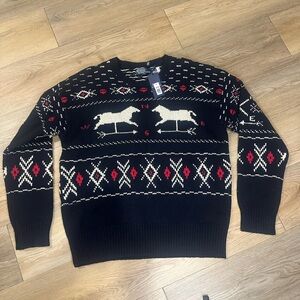 Polo Ralph Lauren Weathervane Wool & Silk Crewneck Sweater Mens XL 95% WOOL NEW